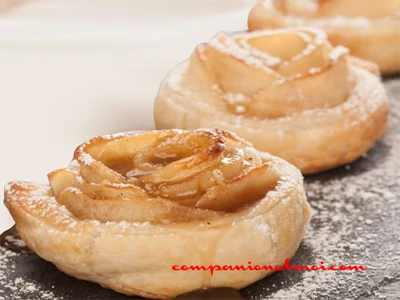 Roulés feuilletés à la pomme