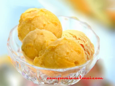 Sorbet de mangue sans sucre