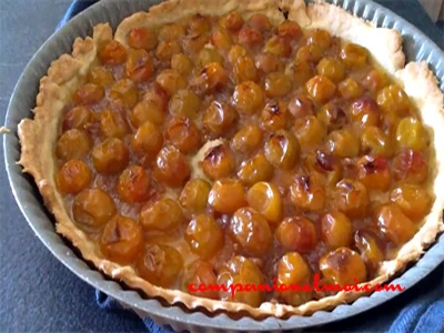 Tarte aux mirabelles et speculoos