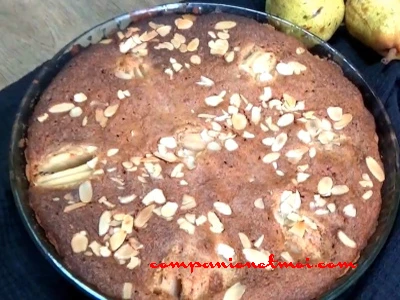 Tarte Bourdaloue aux poires et amandes