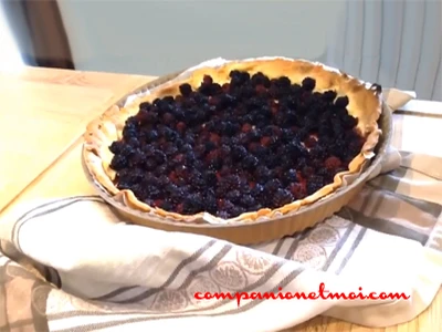 Tarte fine aux mûres sauvages