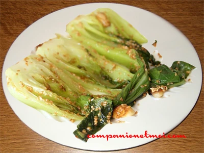 Bok choy sauté au sésame