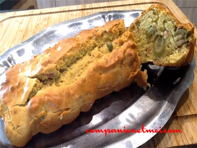 Cake aux olives aux trois farines