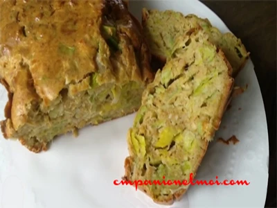 Cake aux poireaux et au jambon