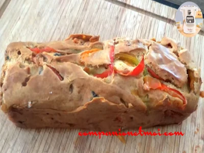 Cake aux poivrons et ricotta