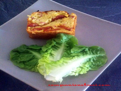 Cake salé chorizo fromage