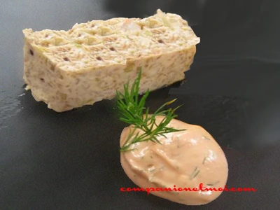 Cake sauce rose crevettes et surimi