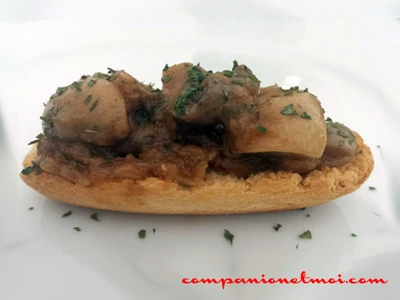 Champignons à la sauce barbecue