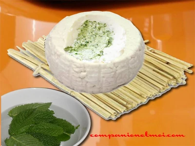 Chèvre frais à la menthe