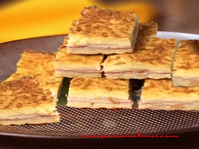 Coca espagnole jambon fromage