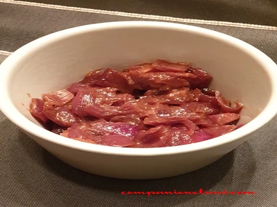 Confiture d'oignons rouges