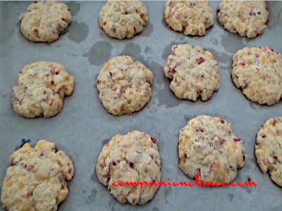 Cookies salés aux lardons et au cheddar
