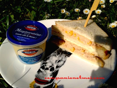Crème de thon et maïs pour sandwich