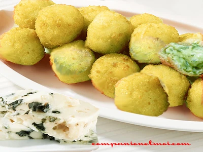 Croquettes épinards roquefort