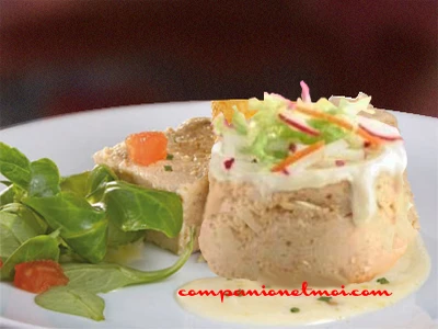 Flan de saumon sauce porto