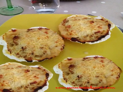 Gratin de cabillaud crevettes et champignons