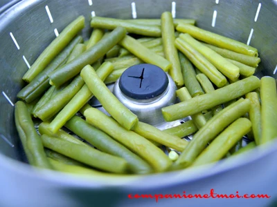 Haricots verts à la vapeur