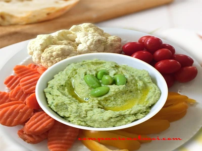 Houmous à l'edamame