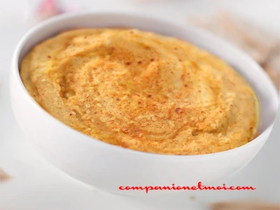 Houmous de lentilles corail