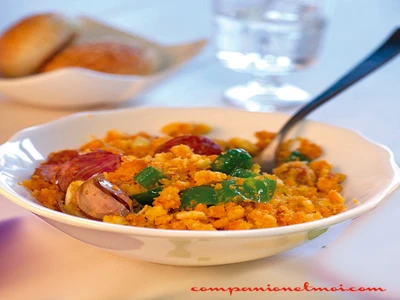 Migas lard saucisses