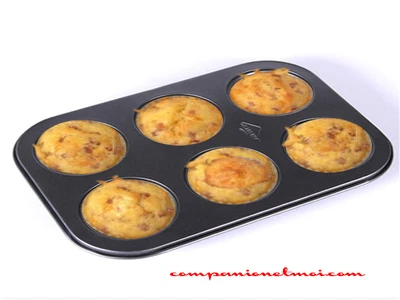 Muffins au jambon et fromage