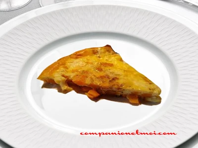 Omelette aux patates douces