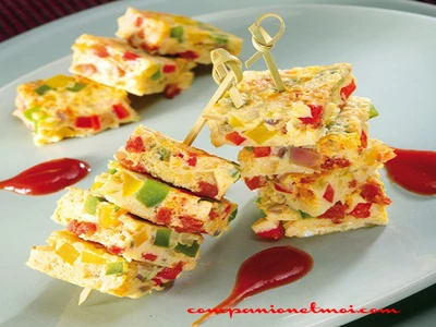Omelette vapeur aux légumes