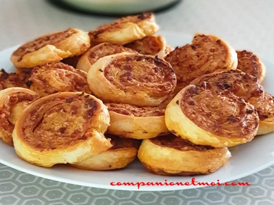 Palmiers feuilletés au chorizo