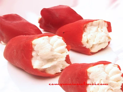 Piquillos farcis à la brandade de morue