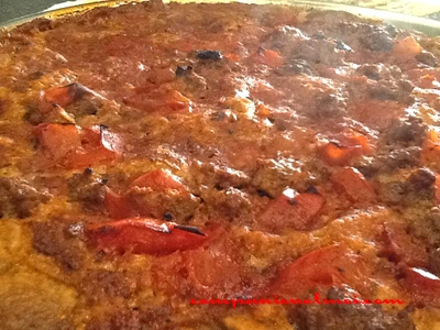 Pizza à la farine de fonio