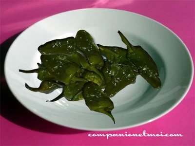 Poivrons de Padrón au gros sel