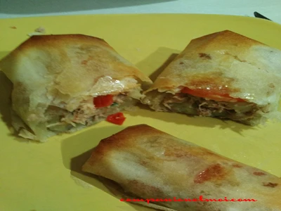 Rouleaux feuilletés de pommes de terre et de thon