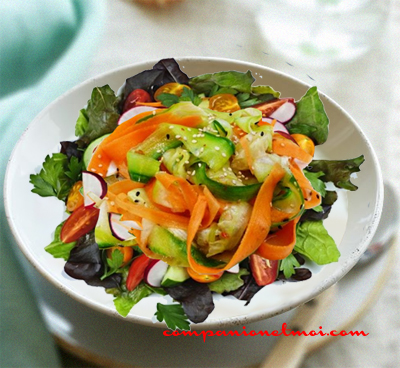 Salade croquante de légumes