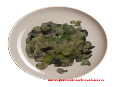 Salade d'aubergines et de poivrons