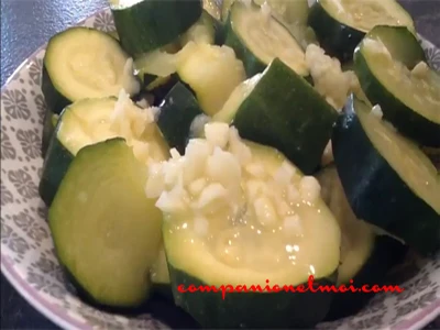 Salade de courgettes vapeur