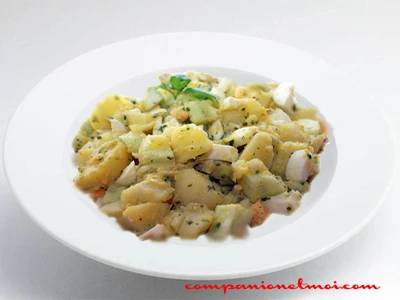Salade de pommes de terre aux oeufs