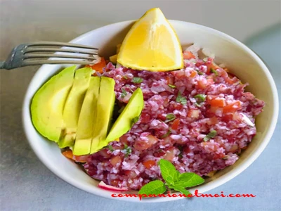 Salade de radis roses guatémaltèque