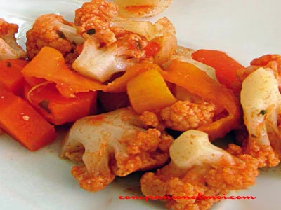 Salade piemontaise chou-fleur carotte