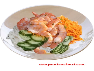 Salade thaïlandaise aux crevettes