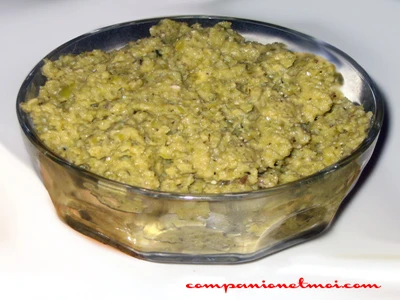 Tapenade d'olives vertes