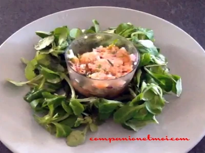Tartare aux deux saumons