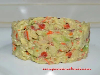 Tartare d'avocats et de surimi