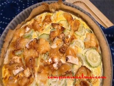 Tarte aux courgettes et au chèvre