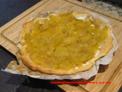 Tarte aux courgettes vanillées et à la ricotta