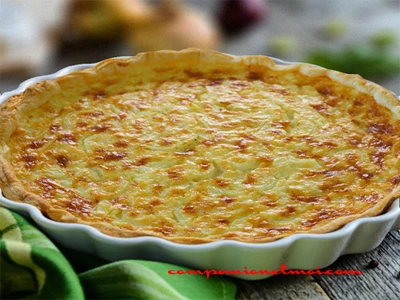 Tarte aux oignons et à la ricotta