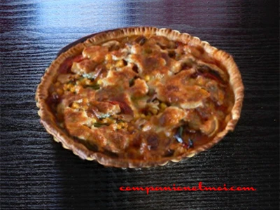 Tarte tex-mex au poulet