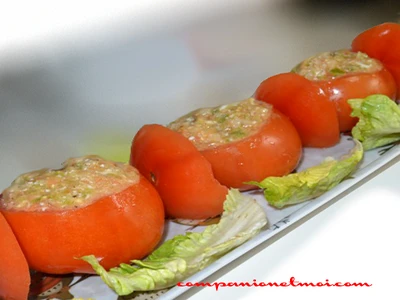 Tomates farcies aux crevettes