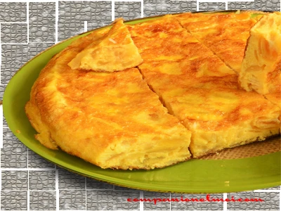 Tortilla de merlu et oignons
