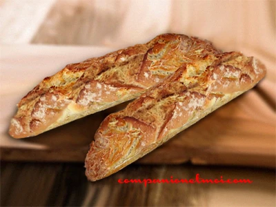 Baguettes de pain aux graines de sésame