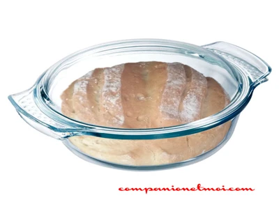 Pain blanc en pyrex